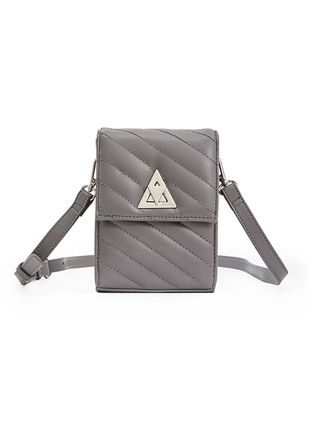 Bolsa Colcci Fem Crossbody Matelassê Cinza