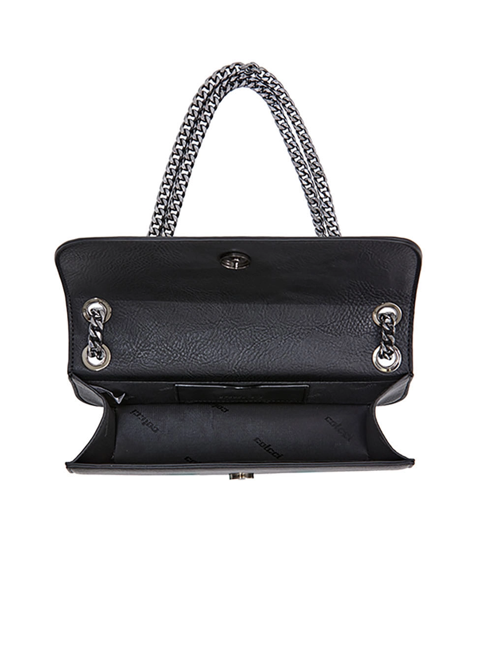 Bolsa Colcci Fem Baguette Textura Preto