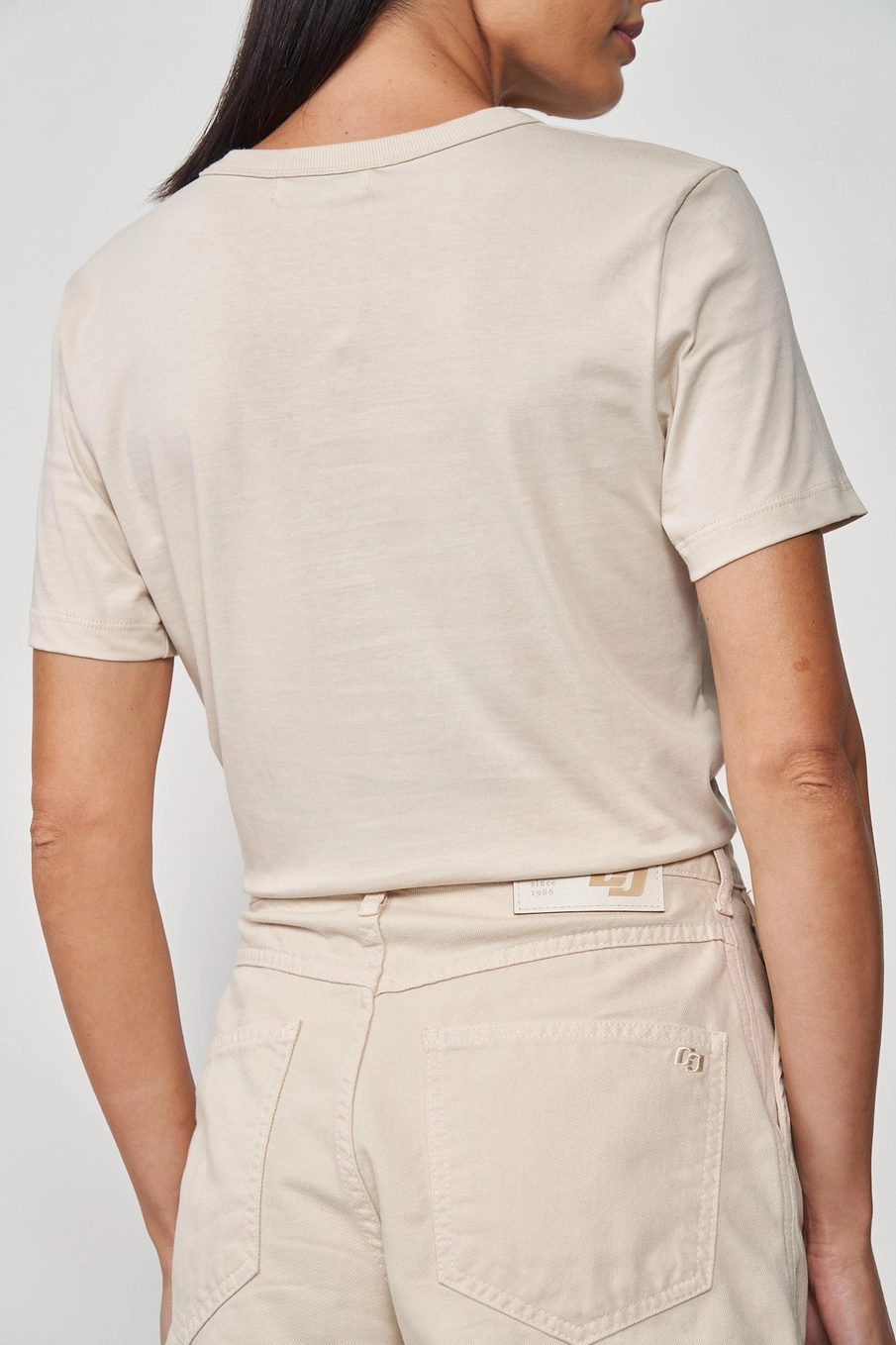 Camiseta Estampada Feminina Bege