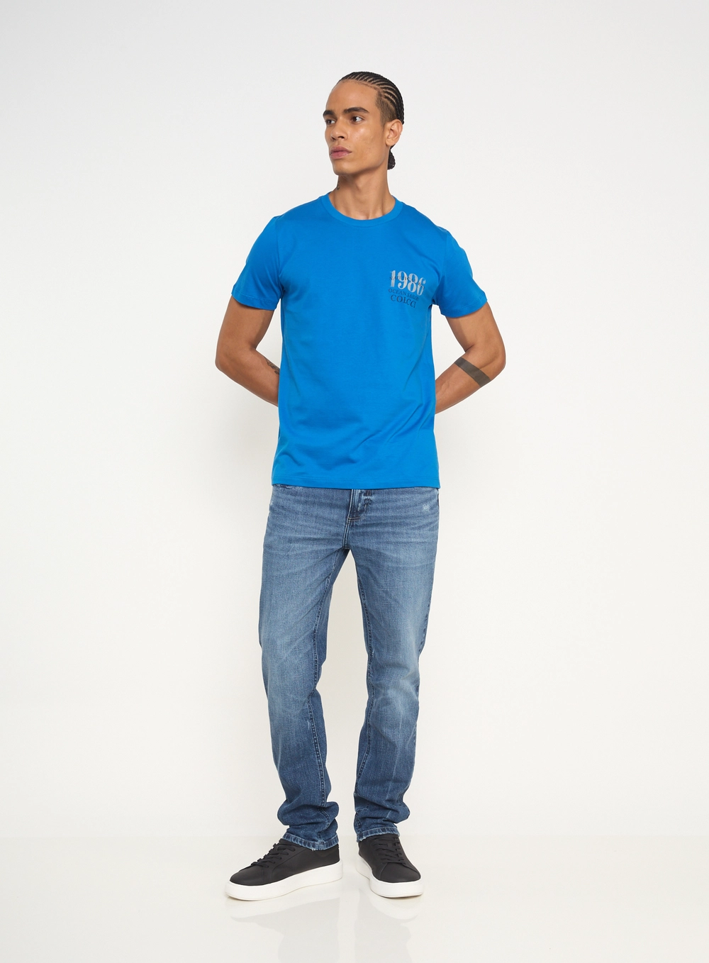 Calça Masculina Jeans Slim Índigo