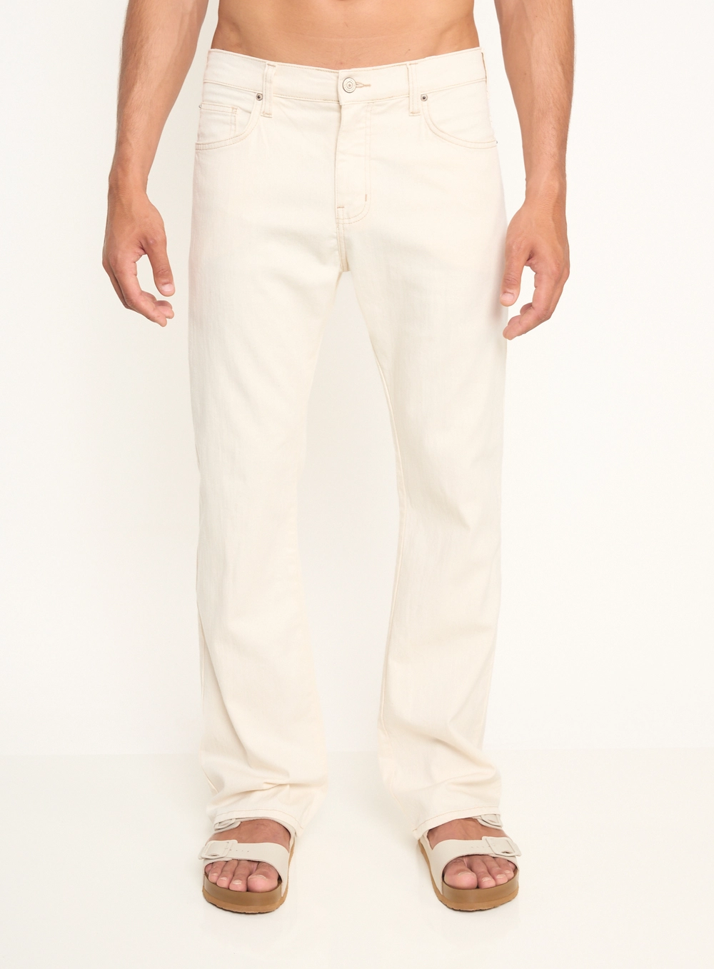 Calça Masculina Reta Com Bolsos Off Shell