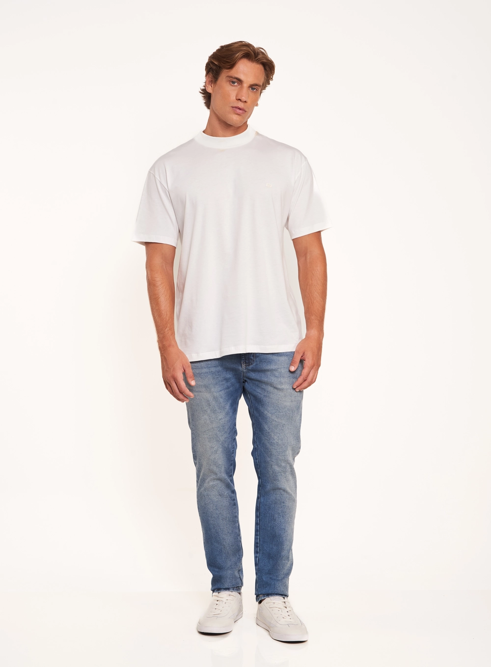 Calça Masculina Felipe Skinny Com Bolsos Índigo