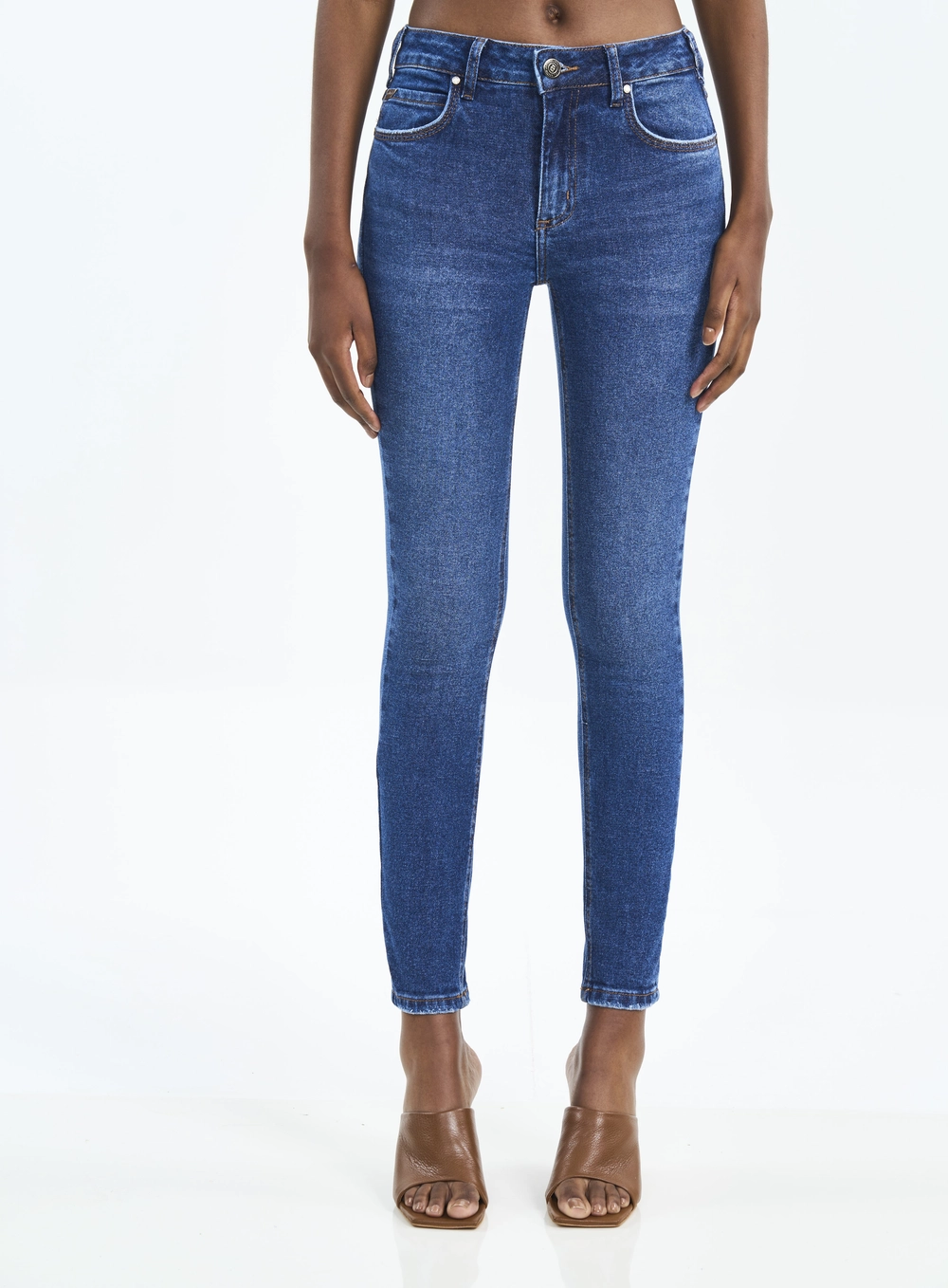 Calça Feminina Skinny Jeans Índigo