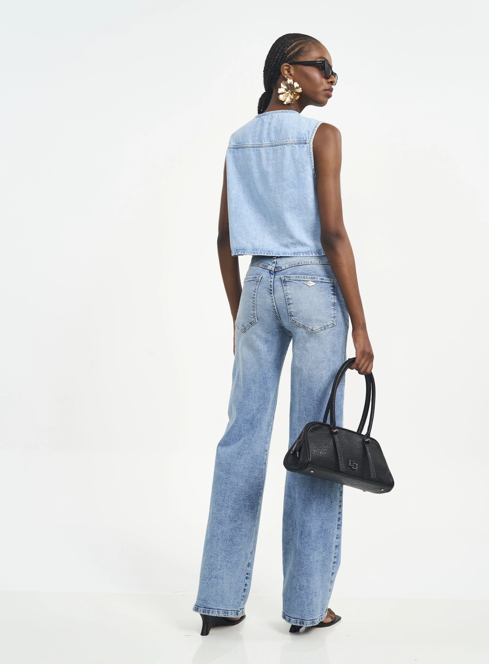 Calça Feminina Juliette Wide Leg Índigo