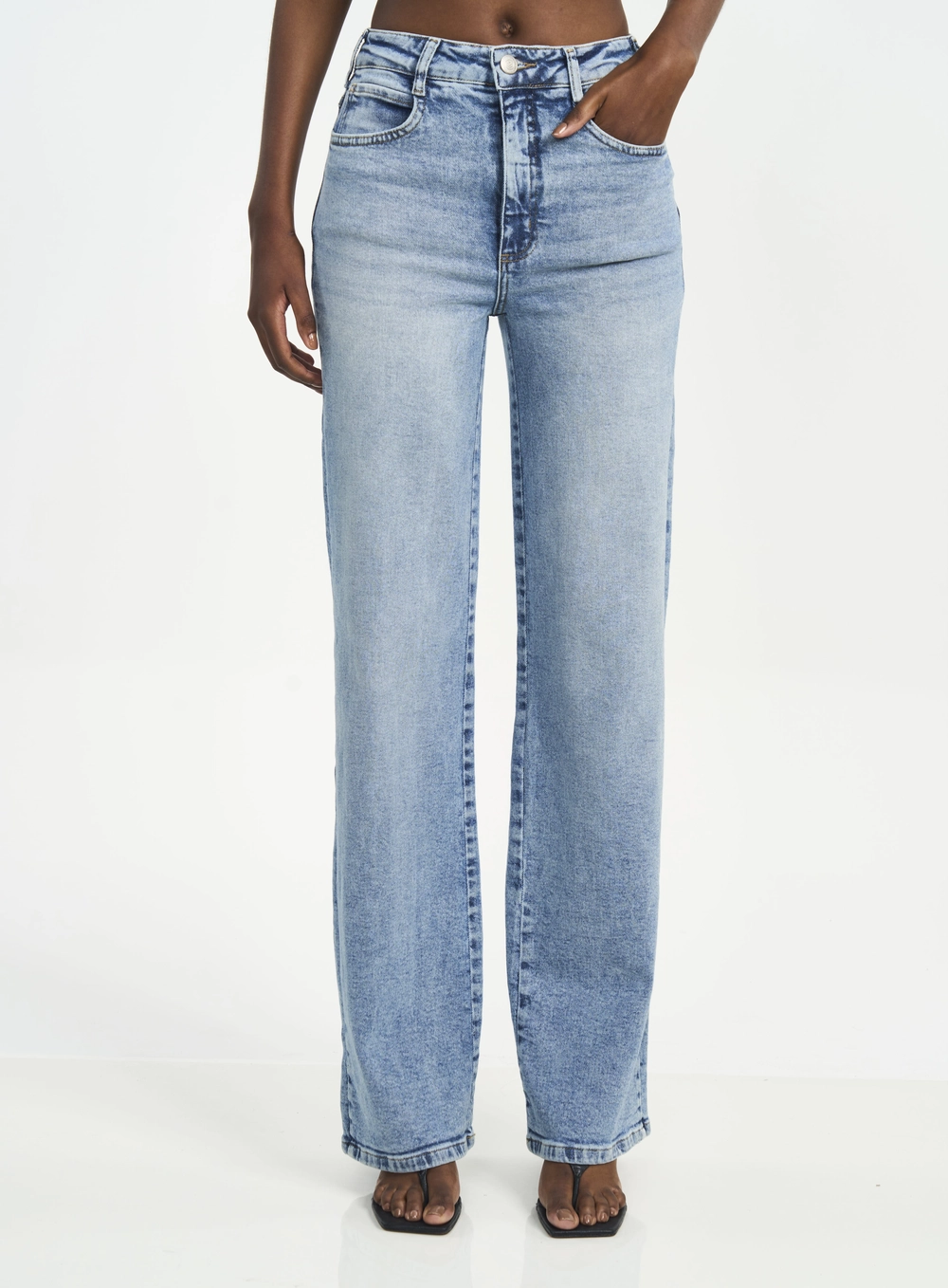 Calça Feminina Juliette Wide Leg Índigo