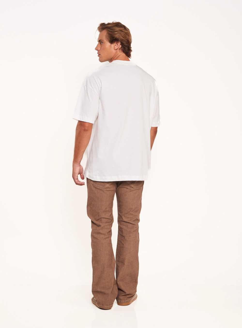 Camiseta Masculina Oversized Com Estampa Central Off Shell