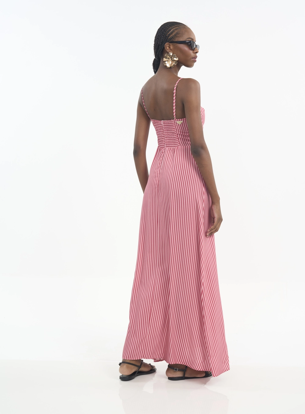 Vestido Longo Com Estampa E Alças Estampados