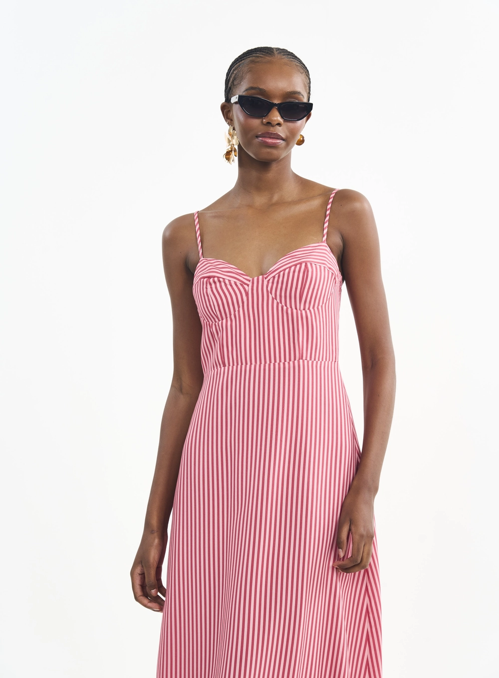Vestido Longo Com Estampa E Alças Estampados