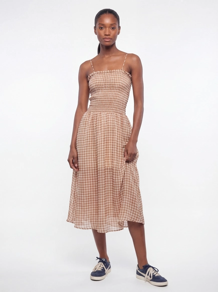 Vestido Midi Comfort Xadrez
