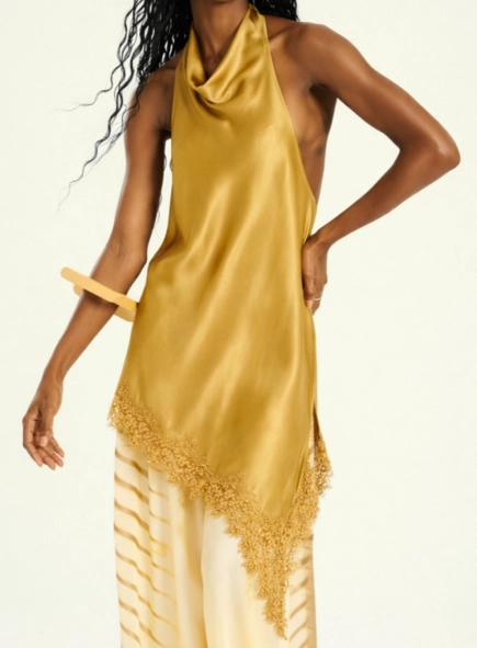 Blusa Frente Única Assimétrica