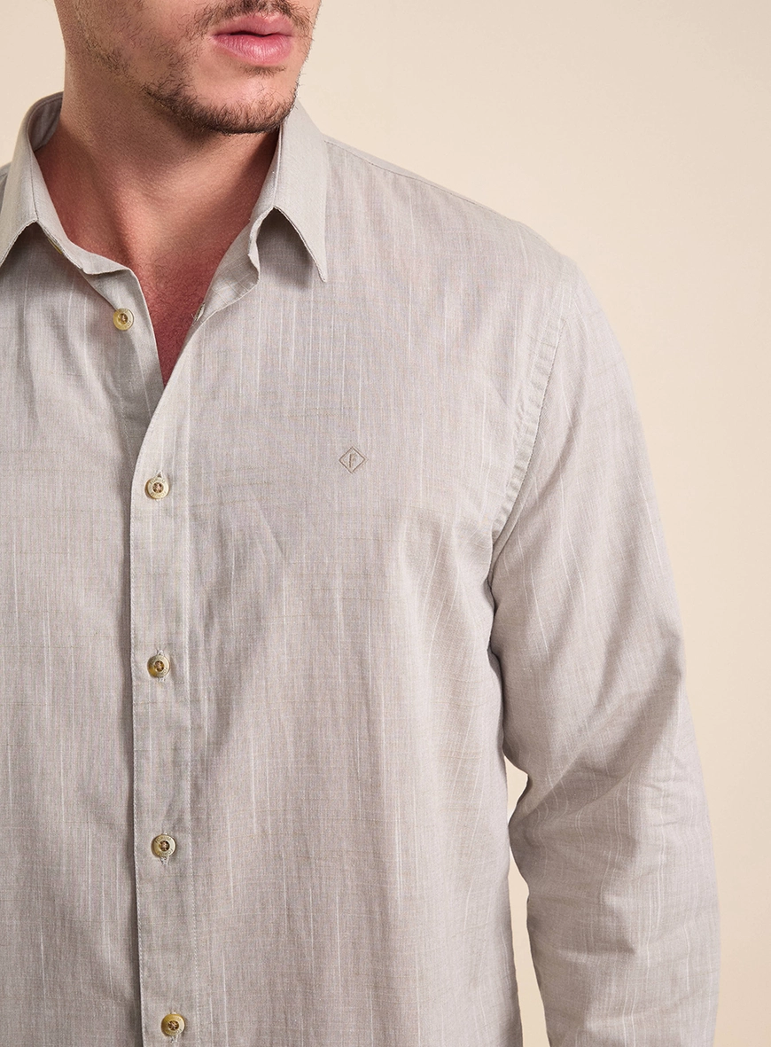 Camisa Masculina Relax Manga Longa Verde 3