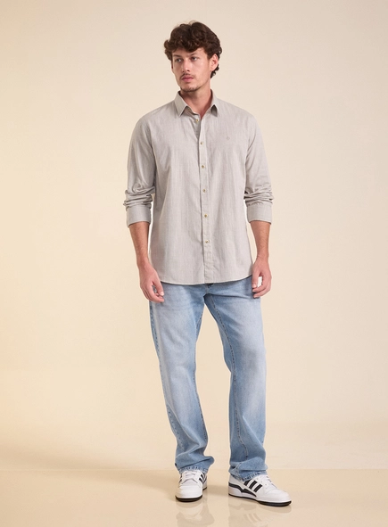 Camisa Masculina Relax Manga Longa