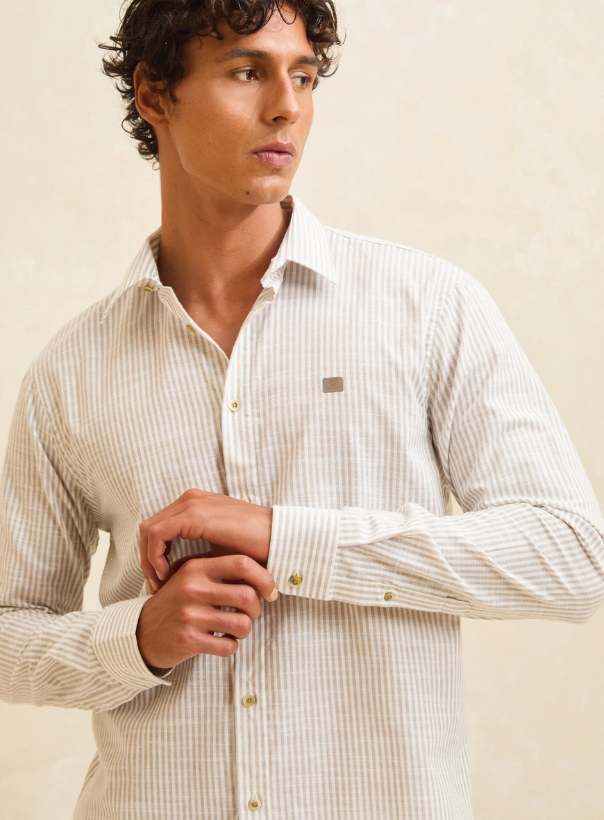 Camisa Masculina Relax Manga Longa Listrada Estampados 3