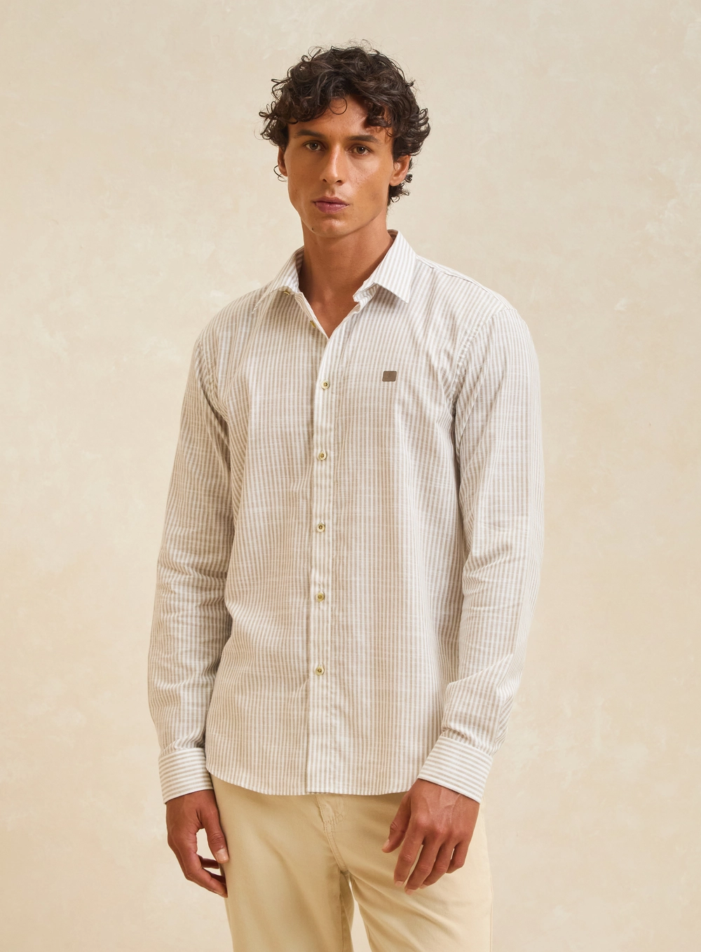 Camisa Masculina Relax Manga Longa Listrada Estampados 1