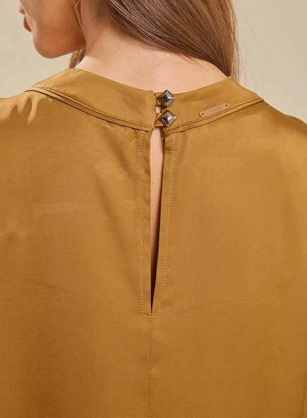 Camiseta Feminina Oversized Acetinada