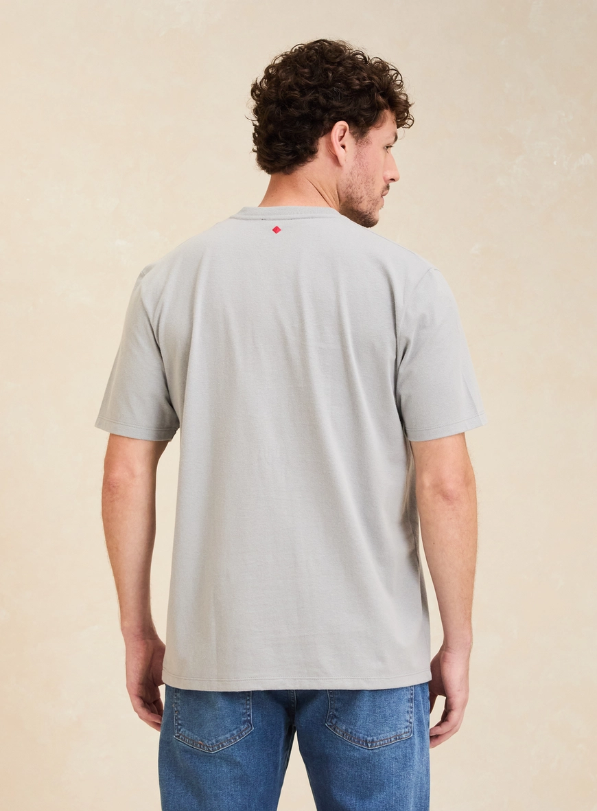Camiseta Masculina New Box Básica Cinza 2