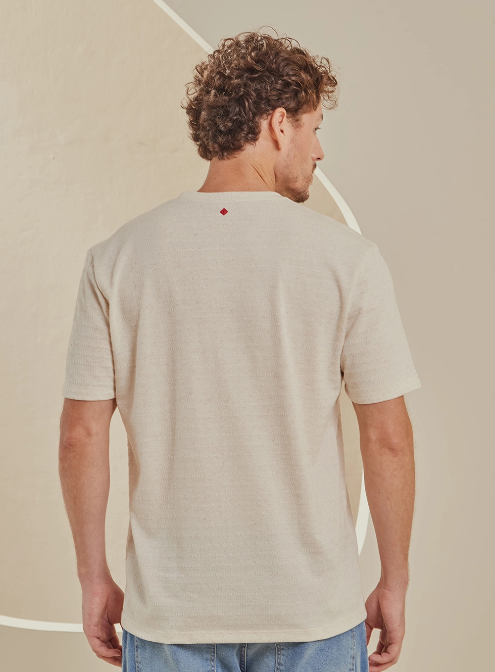 Camiseta Masculina New Box Bege 2