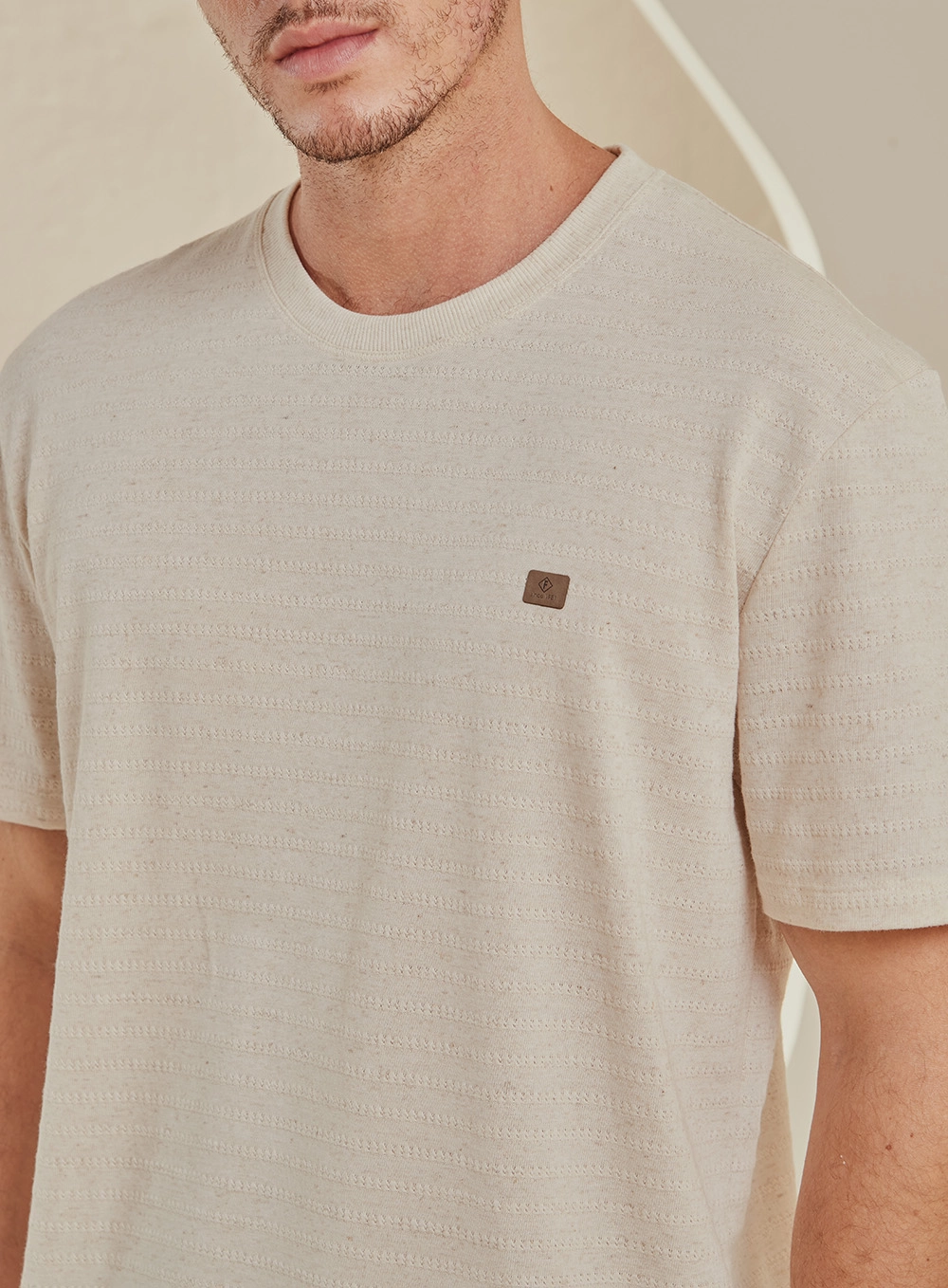 Camiseta Masculina New Box Bege 3