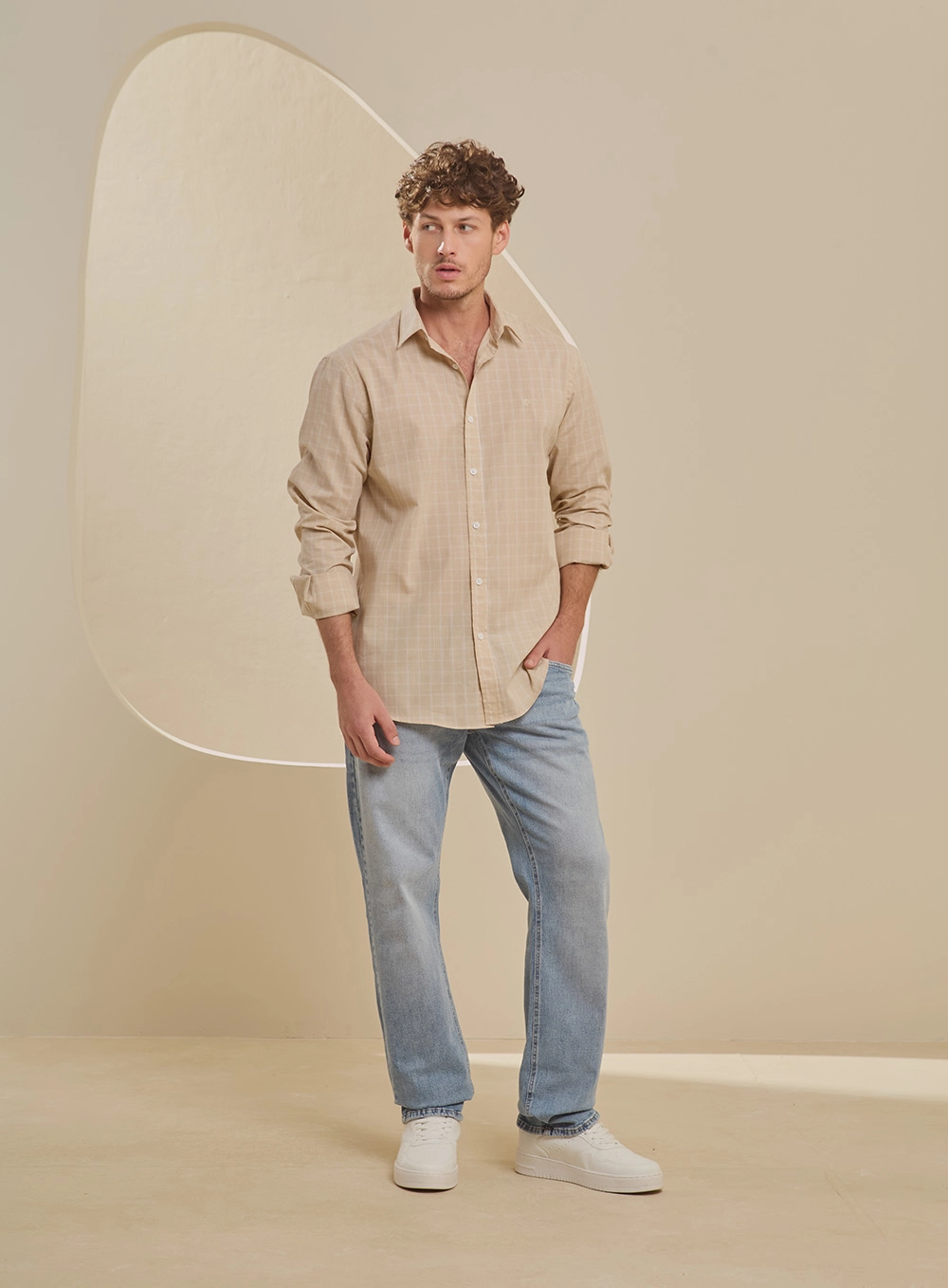 Camisa Masculina Relax Xadrez Estampados 4