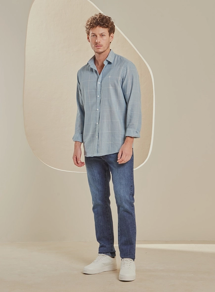 Camisa Masculina Relax Manga Curta