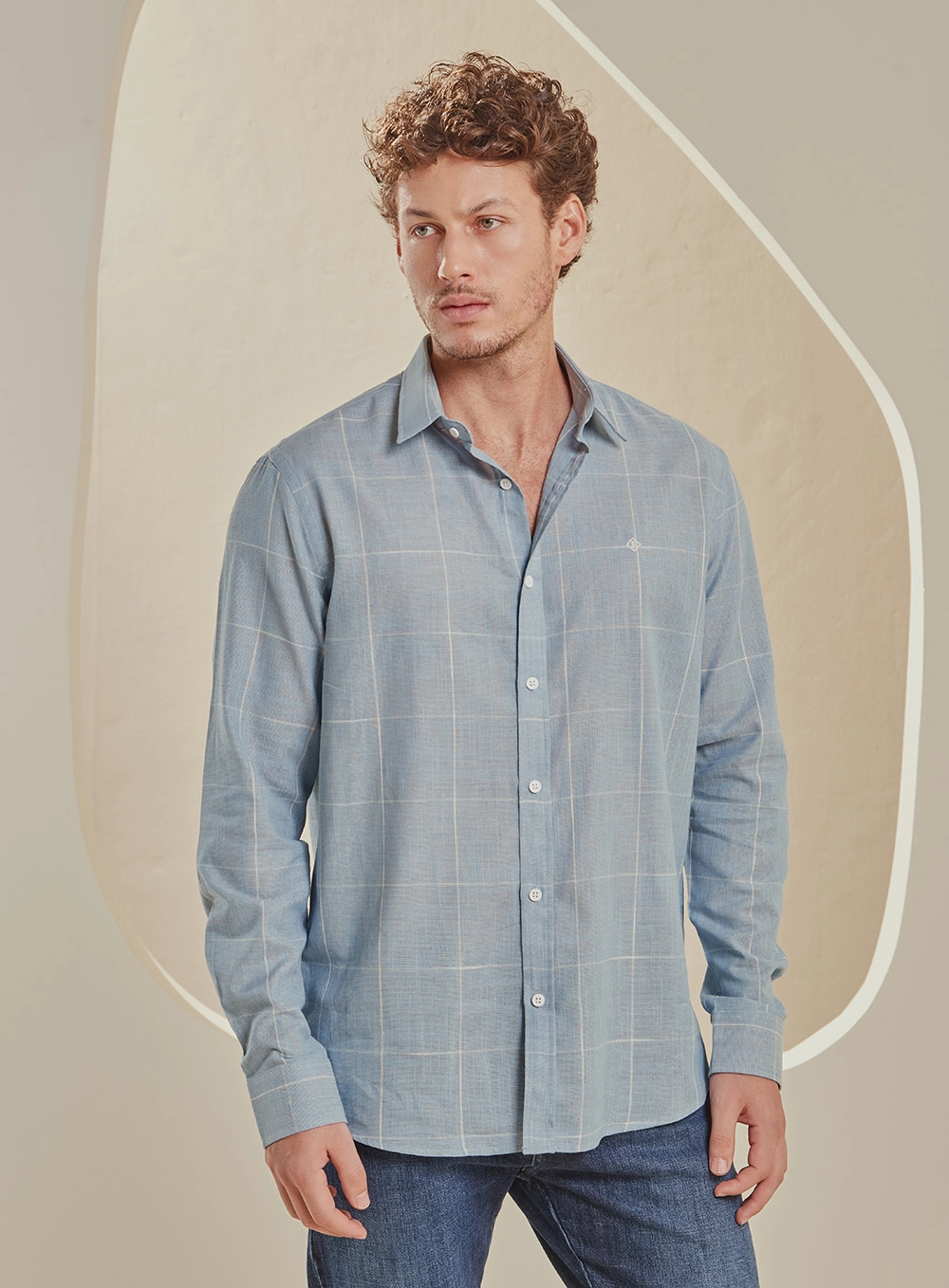 Camisa Masculina Relax Manga Curta Estampados 1