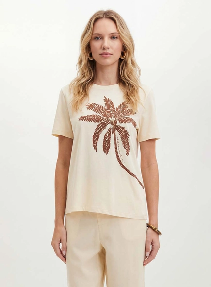 Camiseta Feminina Estampada - Comfort
