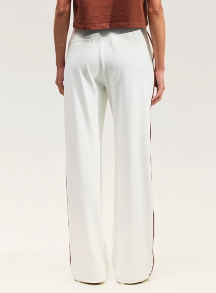 Calça Midi Malha Esportiva Branco