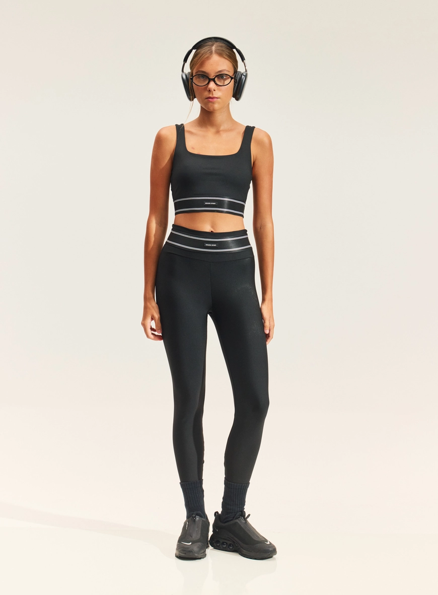 Calça Legging Feminina Com Cós Elástico