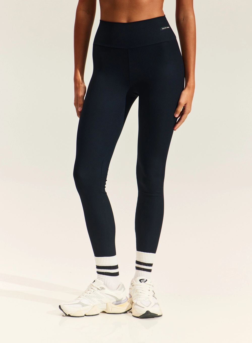 Calça Legging Feminina Com Cós Alto PRETO