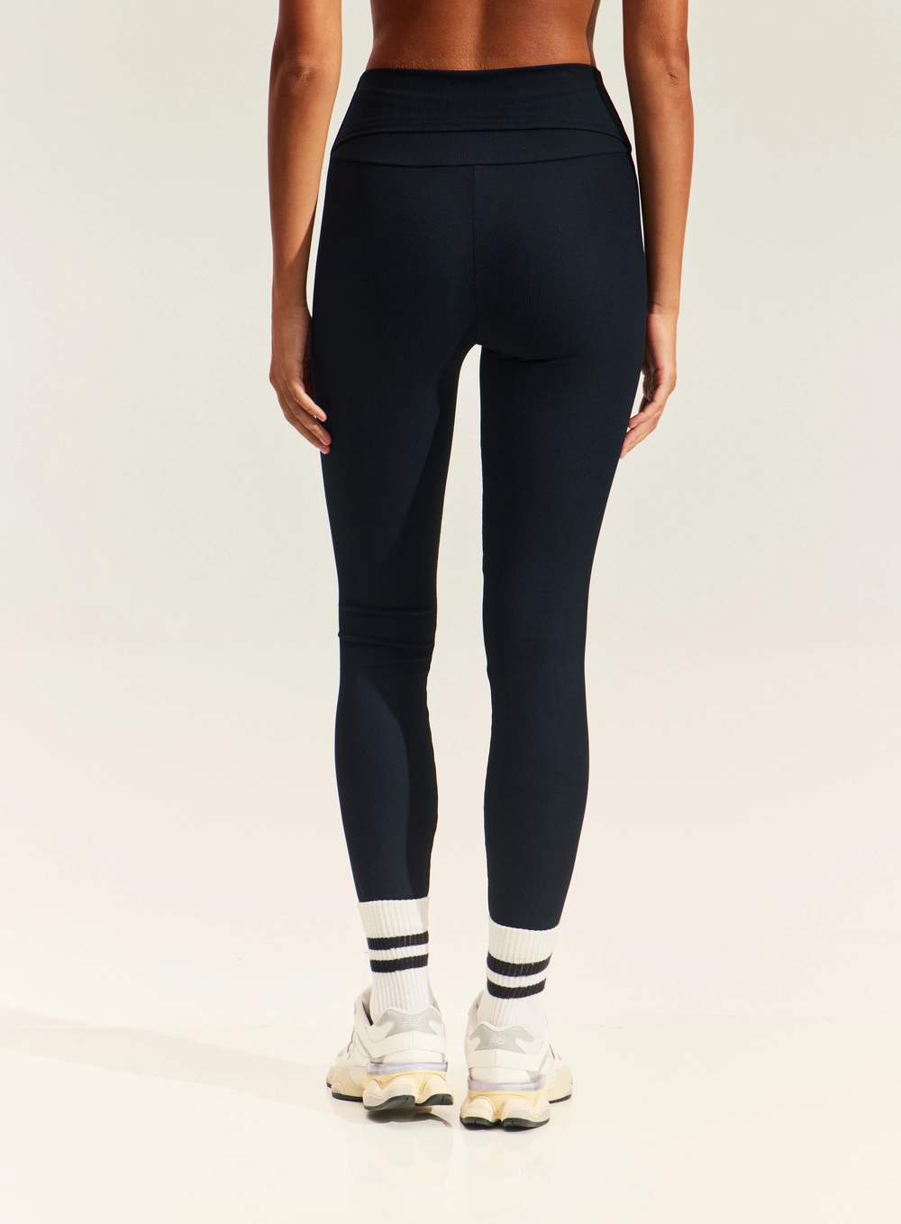 Calça Legging Feminina Com Cós Alto PRETO