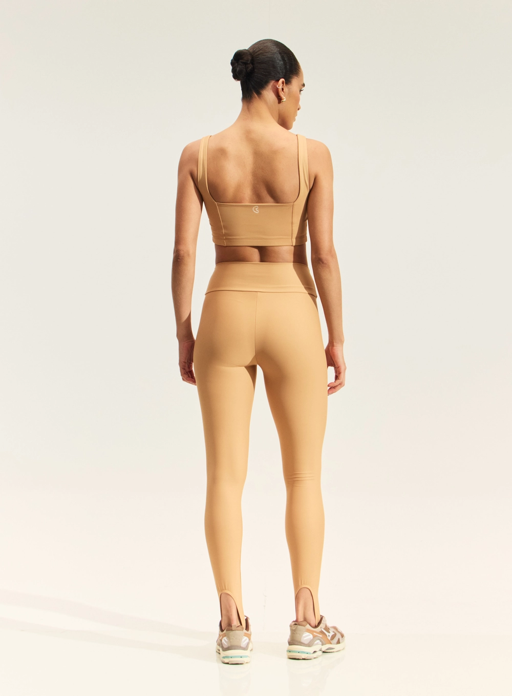 Calça Legging Feminino Pezinho Bege