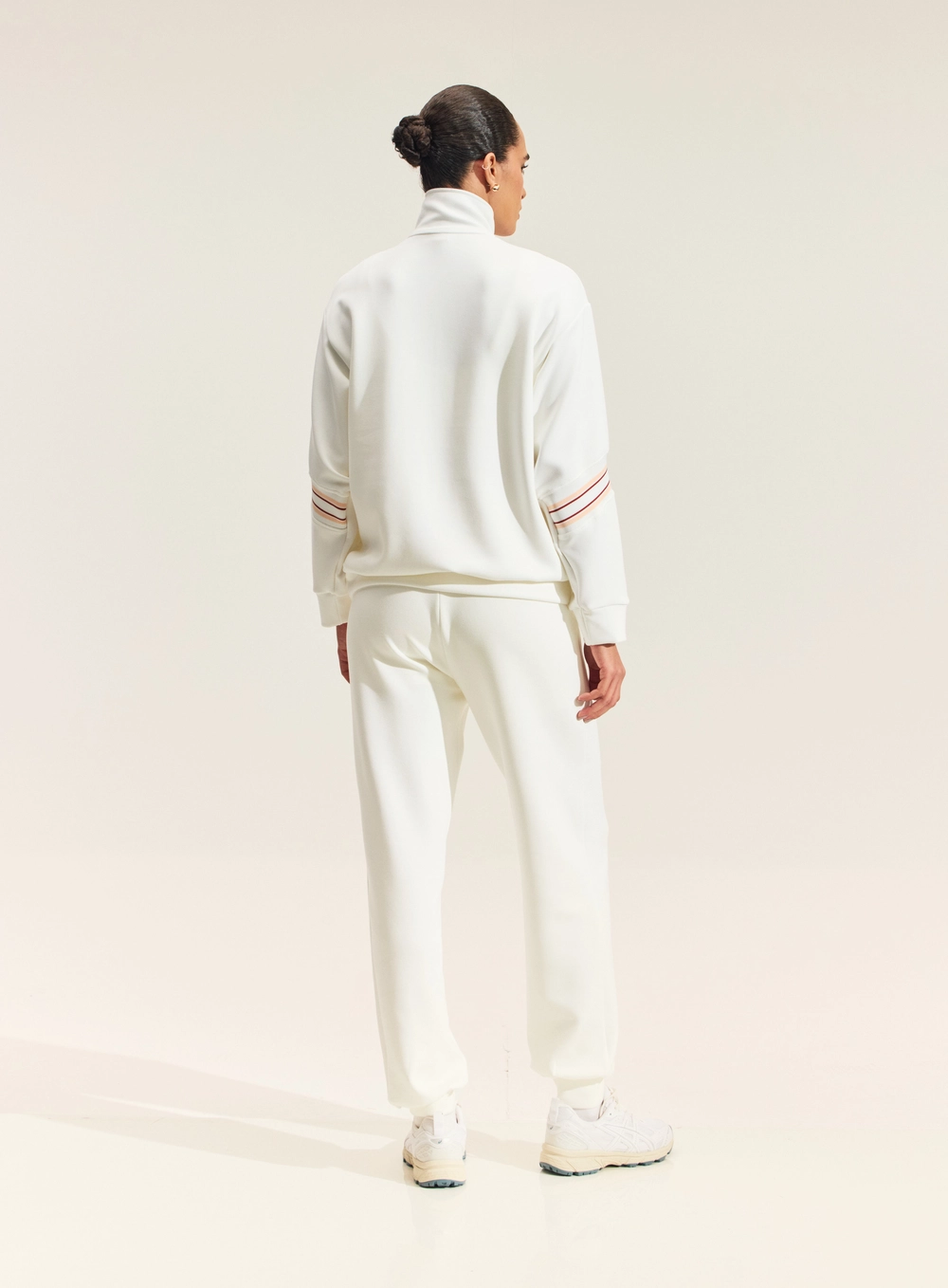 Calça Jogger Com Cós Retilínea Branco