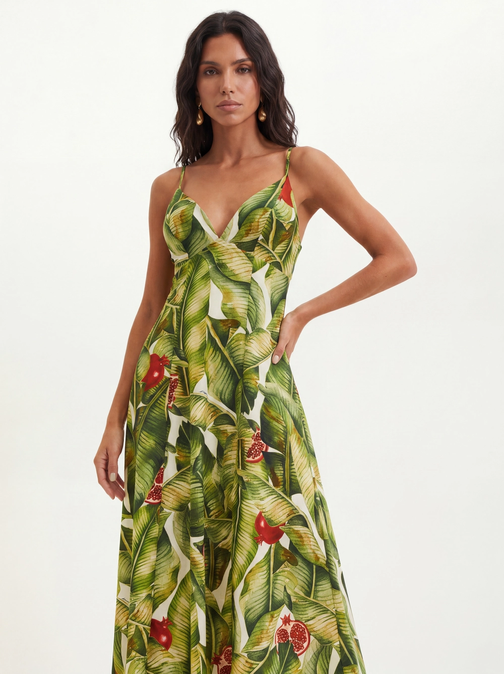 Vestido Estampado Com Costas Abertas - Evasê Estampados 4