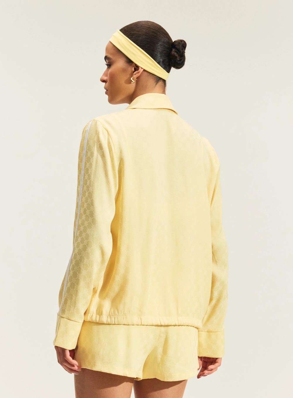 Camisa Jacquard Com Botões E Gola AMARELO