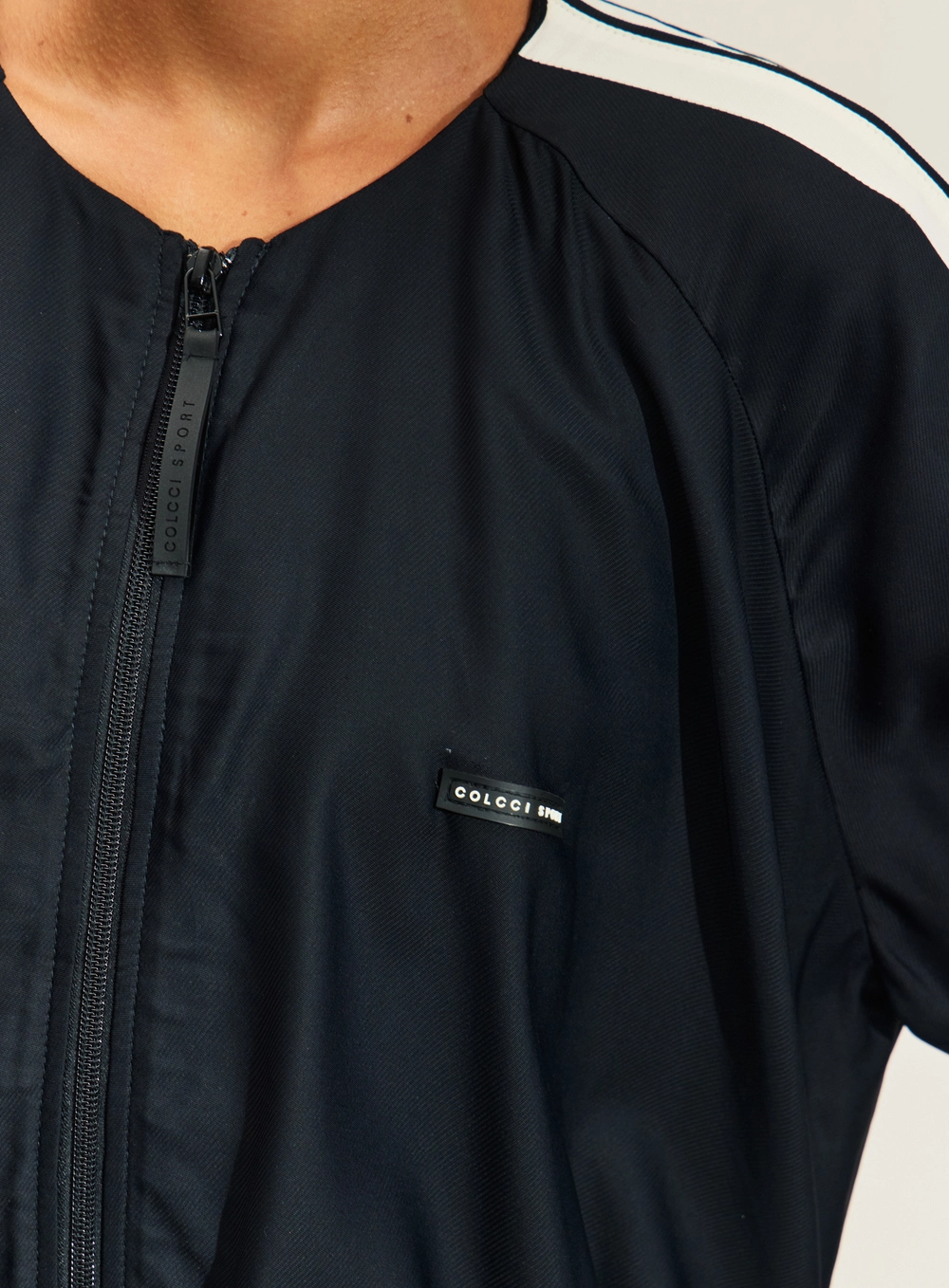 Jaqueta Loose Bomber Com Zíper PRETO
