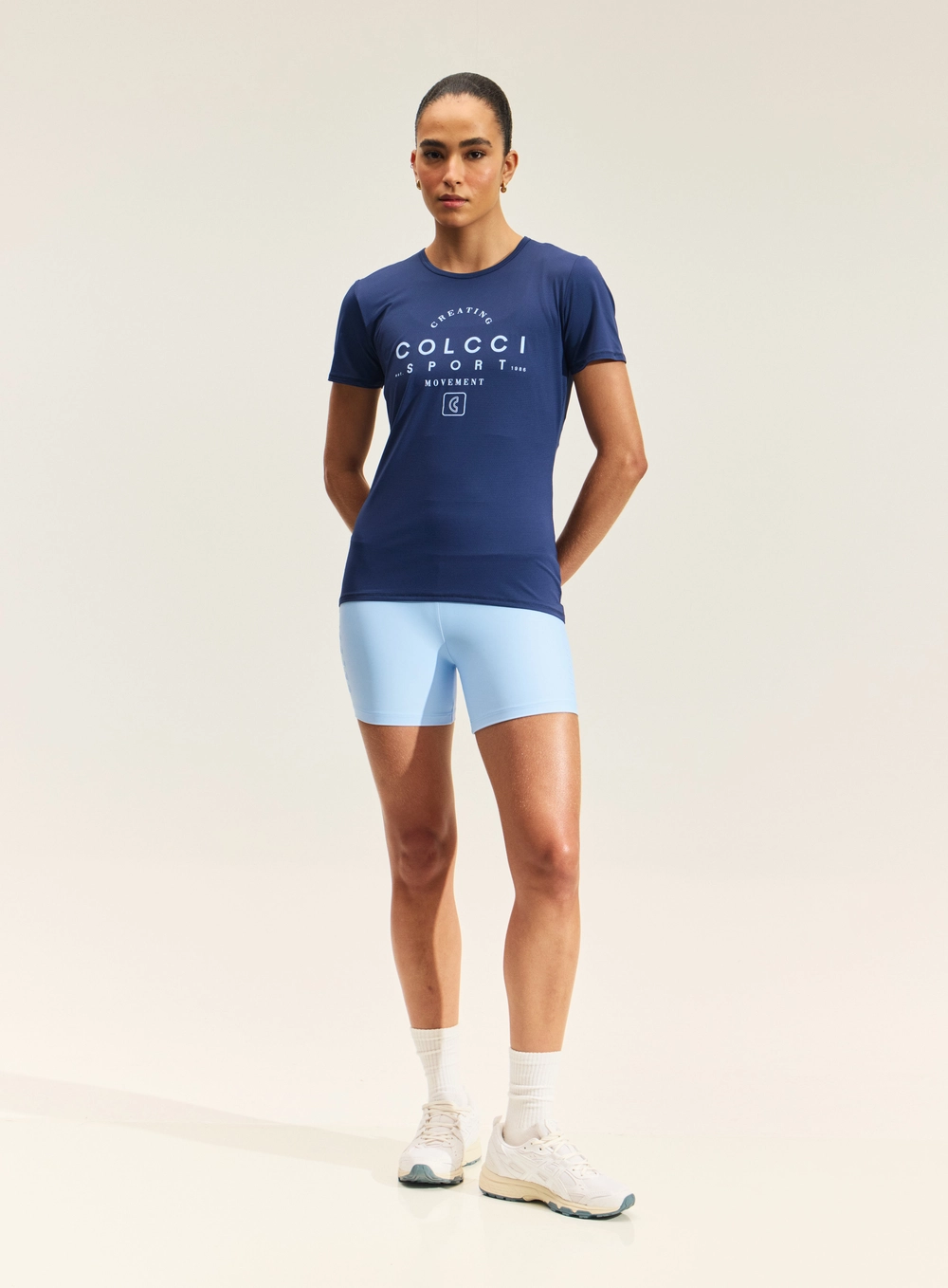 Blusa Sport Feminina Com Estampa Frontal Azul