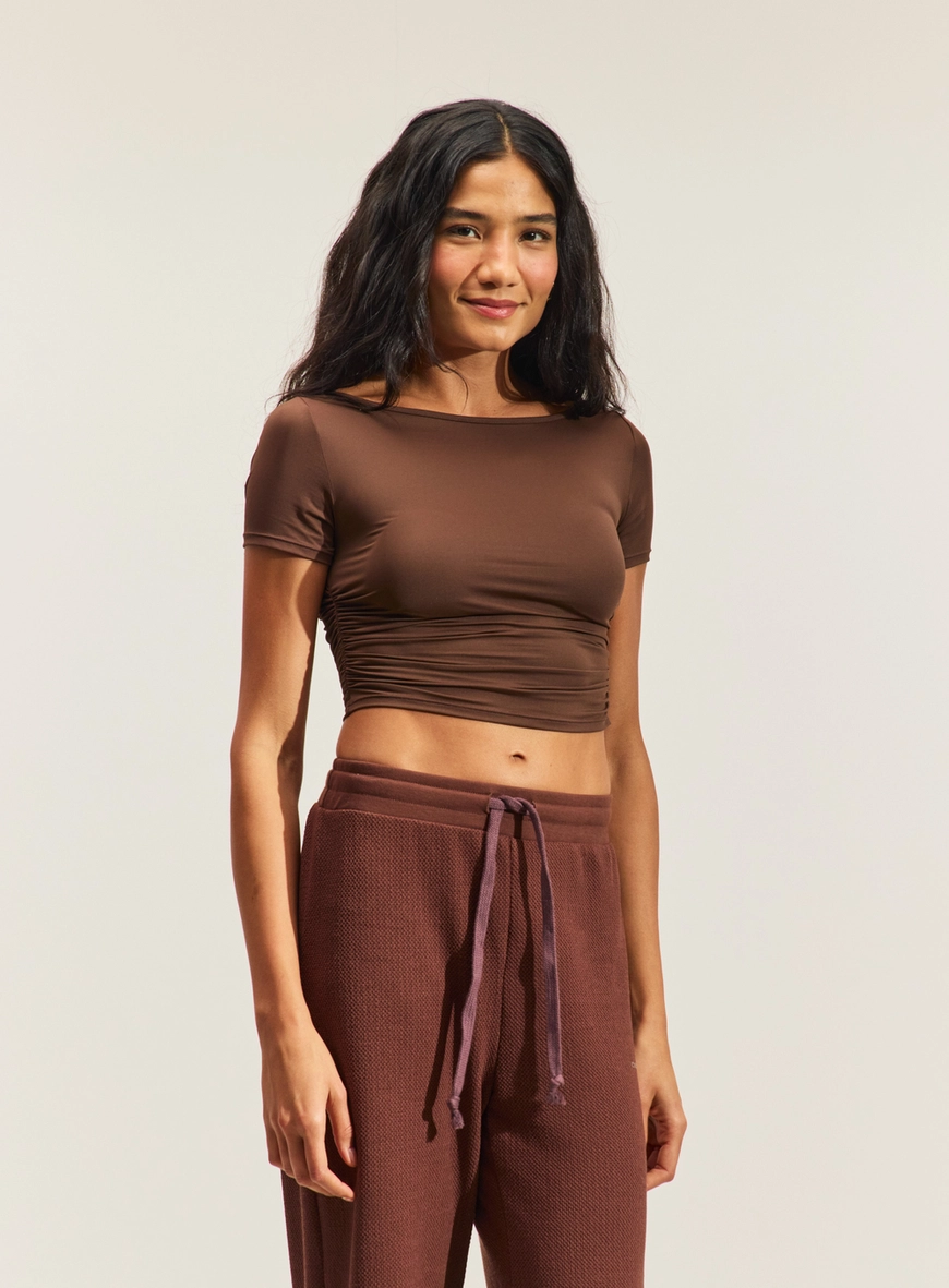 Blusa Cropped Feminina Canelada