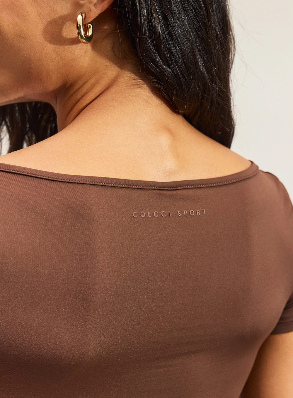 Blusa Cropped Feminina Canelada Marrom