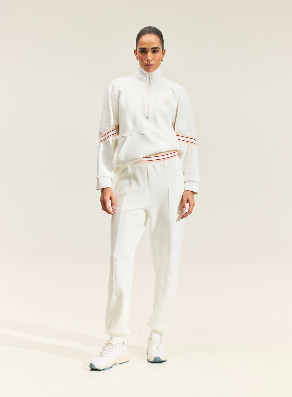 Blusão Oversized Gola Alta Branco