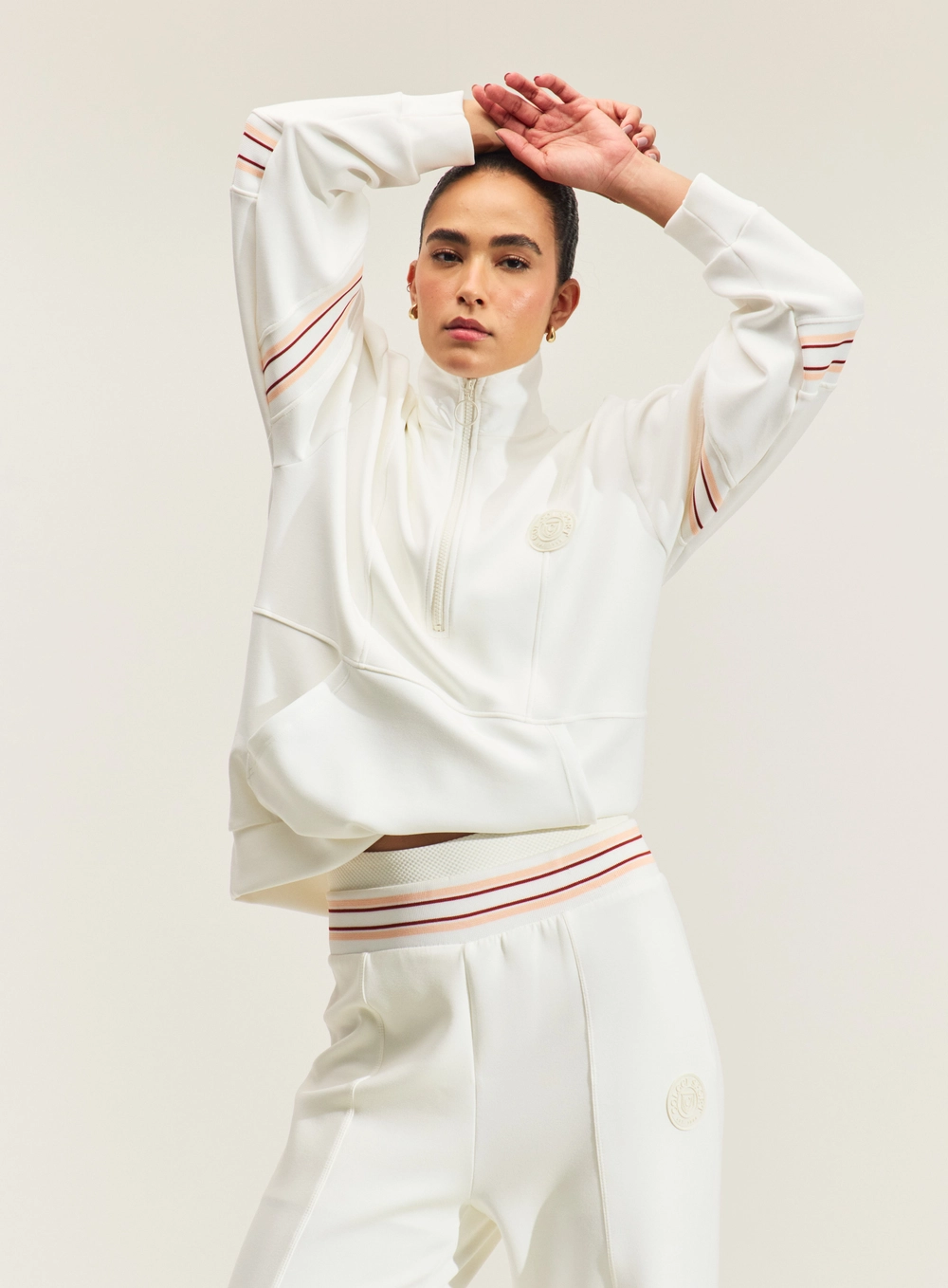Blusão Oversized Gola Alta Branco