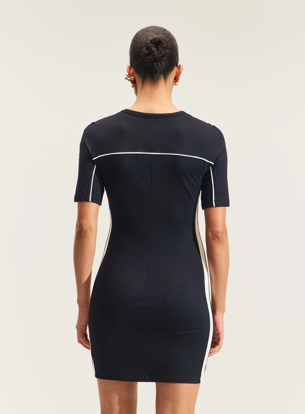 Vestido Curto Feminino Sport Slim PRETO