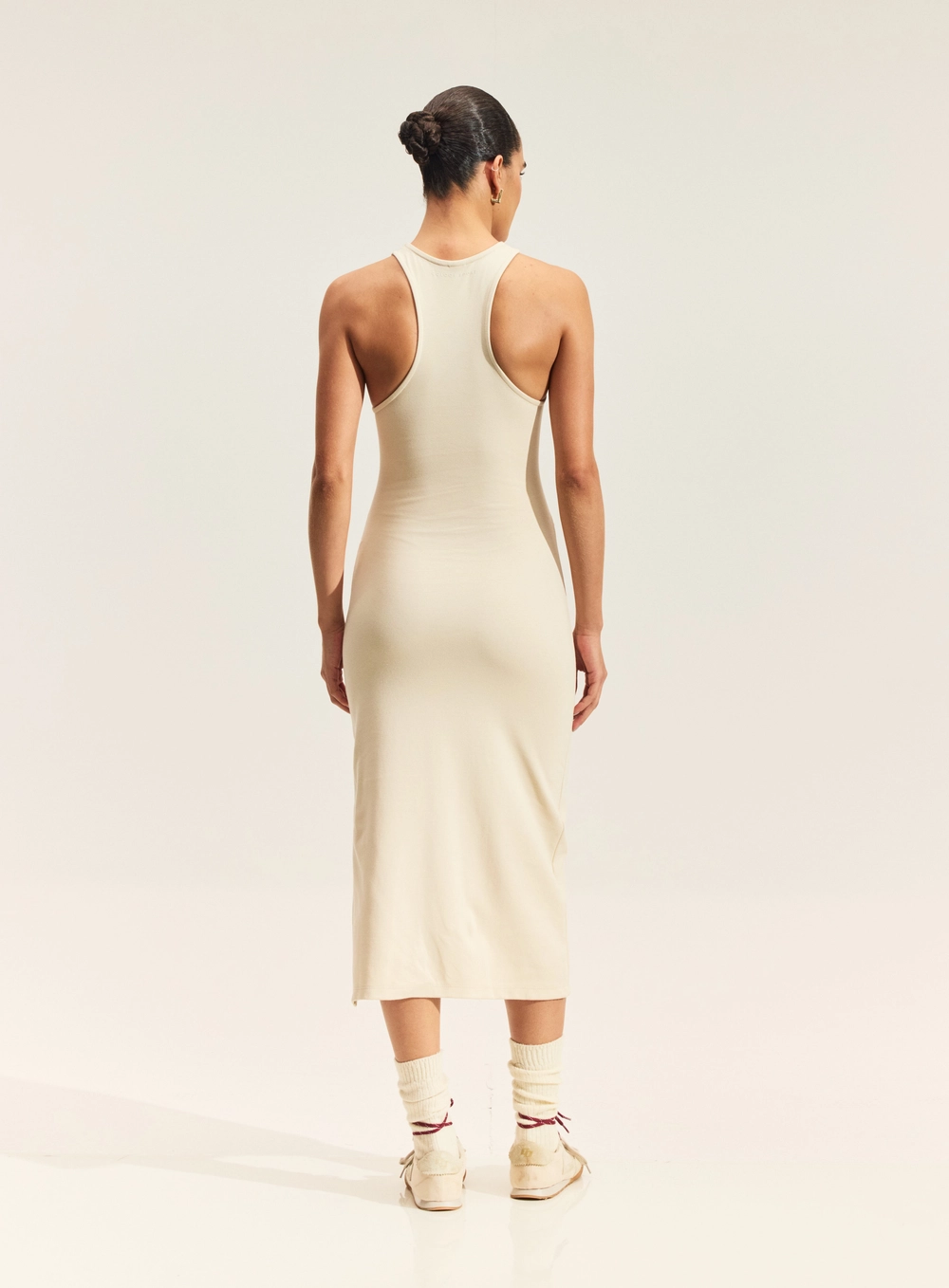 Vestido Feminino Cut Out Sport - Slim Bege