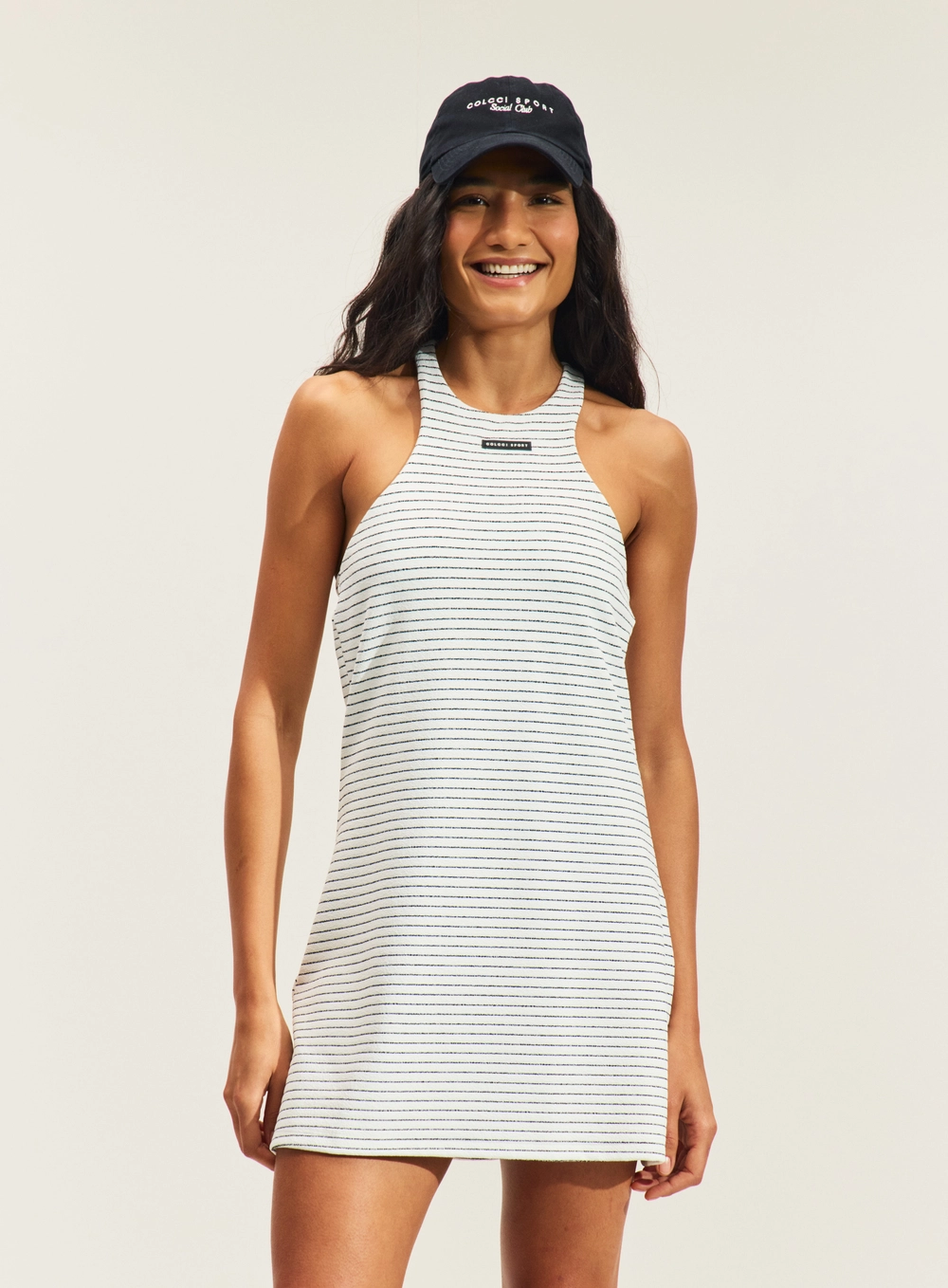 Vestido Curto Estampado Com Costas Nadador Estampados