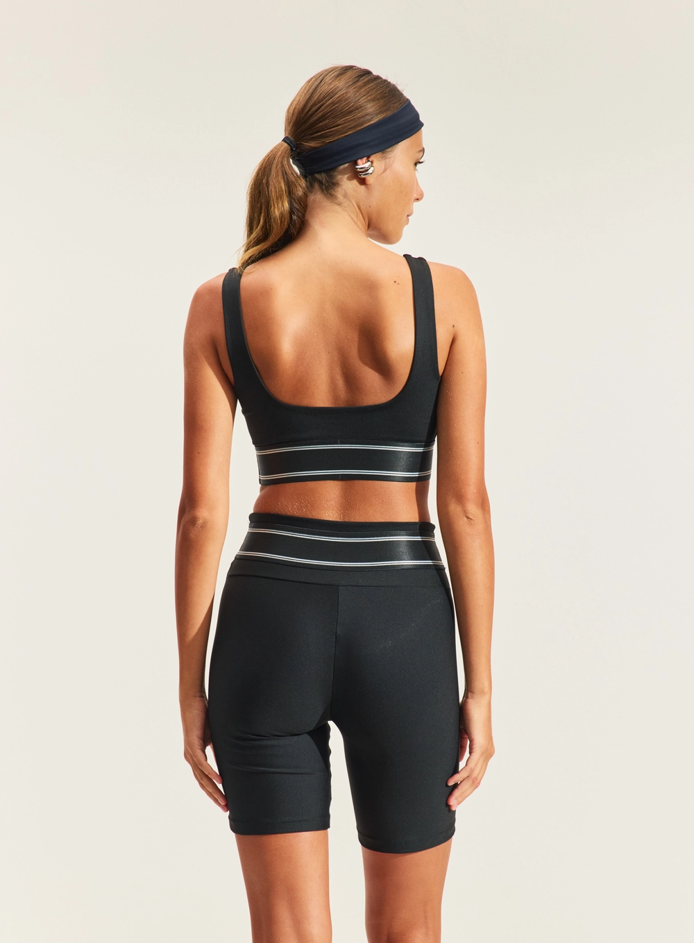 Top Feminino Nadador Costas Abertas PRETO