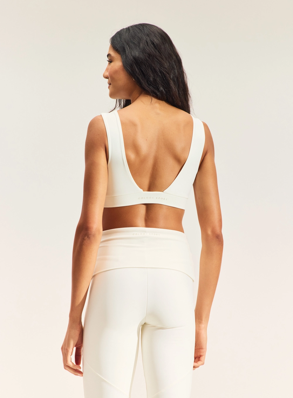 Top Cropped Feminino Com Costas Abertas Branco