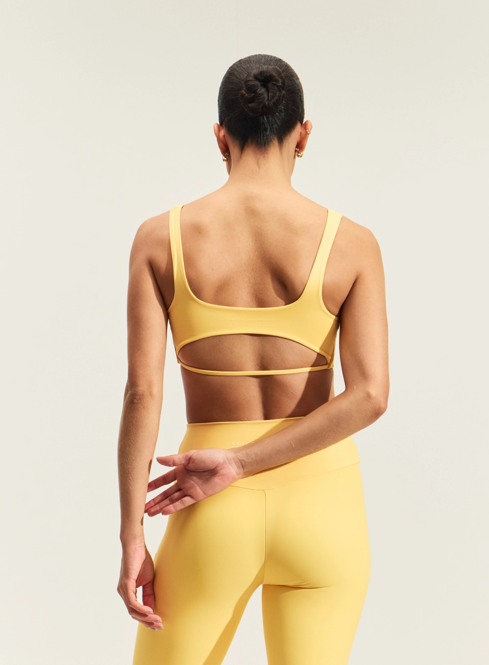 Top Sport Feminino Com Alças Amarelo