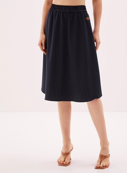 Saia Midi Feminina Estampada