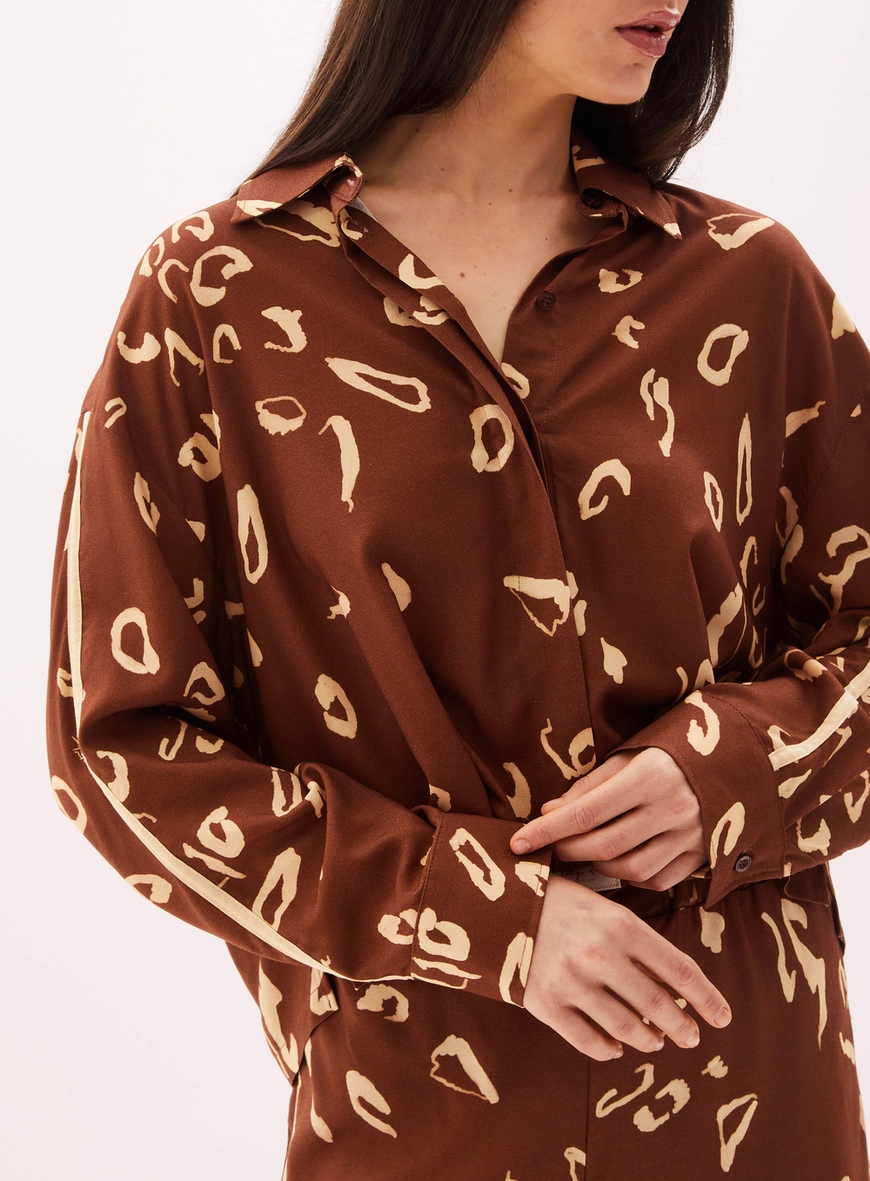 Camisa Feminina Estampada Manga Comprida Estampados 3