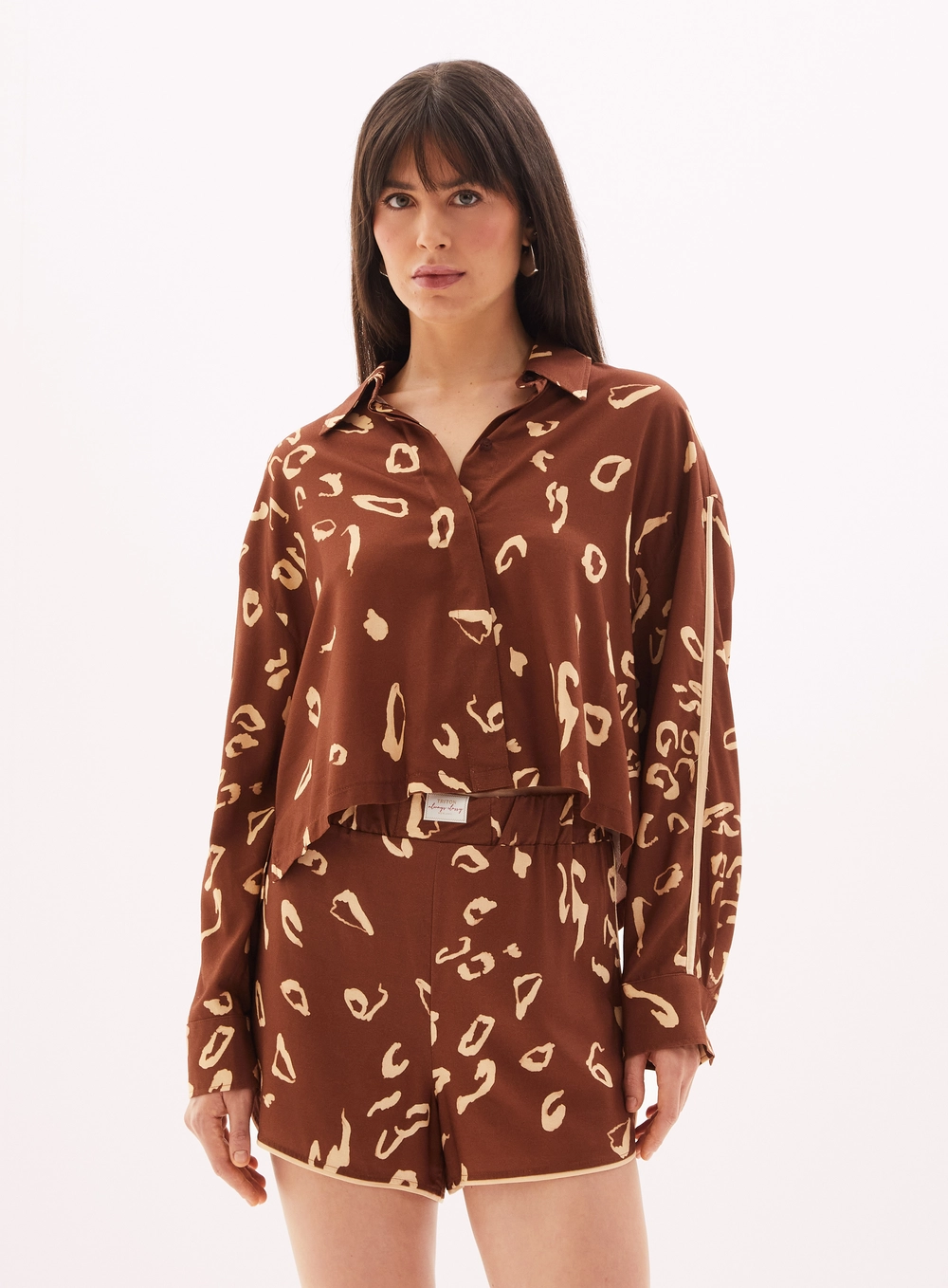 Camisa Feminina Estampada Manga Comprida Estampados 2