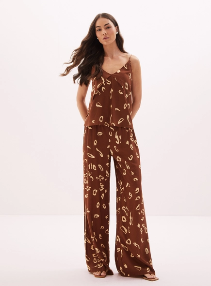 Blusa Feminina Estampada Em Camadas
